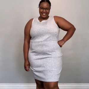 OLD NAVY Gray Sleeveless Sweater Dress